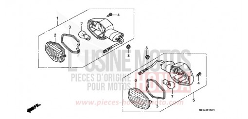 FRONT WINKER (CBF600N/NA) CBF600NA de 2010